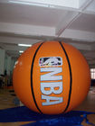 Playground Inflatable Advertising Balloons Basketball Shape With Digital Printing