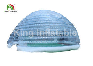 Waterproof 1.0mm PVC Inflatable Dome Bubble Tent Double Layers Structure