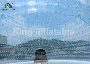 Waterproof 1.0mm PVC Inflatable Dome Bubble Tent Double Layers Structure