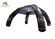 0.55mm PVC Black Advertising Outdoor Inflatable Event Tent With Printing Spider Type