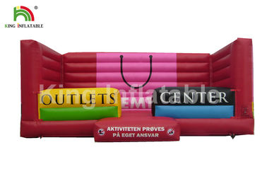 Child 0.55mm PVC Inflatable Bounce Castle With Blower Shopping Bags Shaped