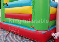 Colorful 6 * 4m PVC Material Inflatable Jumping Castle With Blower For Rent