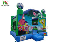 Inflatable airplane jumping castle 0.45-0.55mm PVC tarpaulin , unti-riptured