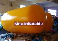 2m Dia Or Customized Yellow Inflatable Water Toys / PVC Cylinder Blob Water Park Use