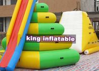Colorful Inflatable Water Parks Combo Water Tower Slide And Iceberg , Climb N Slide