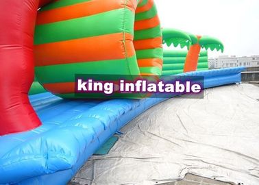 Custom Dinosaur Colorful Inflatable Shore Bench For Huge Inflatable Water Park Pool