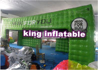 Green Inflatable Cube Tent For Advertisement / Inflatable Different Event