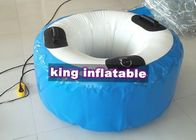Mini Blue / White Blow Up Water Toy 0.9mm PVC Tarpaulin Lifebuoy For Water Parks