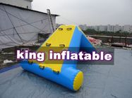 Commercial 0.9mm PVC Tarpaulin Inflatable Big Air Slide For Water Park