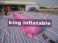 Purple / Blue 0.9mm PVC Inflatable Big Air Slide / Circle / Blob For Water fun