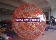 Cushion Inflatable Zorb Ball / Color D-Ring Inflatable Ball Zorb Rollig With Ramp
