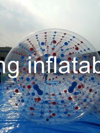 1.0mm PVC / TPU Inflatable Cylindrical Roller Transparent Water Toy For Water Park