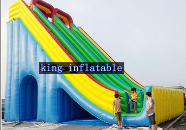 12m High Waterproof PVC Inflatable Dry Slide Amazing Design For Amusement Games