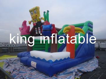 Spong Bob Inflatable Jumping Castle Commercial Inflatable Bouncers With Cartoons