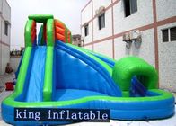 7 x 3m Cute Inflatable Water Slide Yellow Plato PVC Tarpaulin Pool Slide For Kids