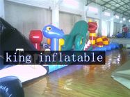 0.9mm PVC Tarpaulin Inflatable Bounce House Water Slide For Swimming Pool
