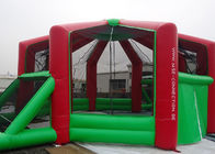 0.55mmPVC Tarpaulin Outdoor Inflatable Sports Games Kids / Adults With Red And Green