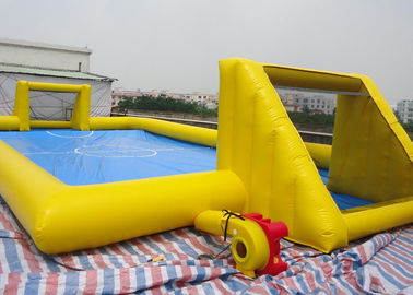 Inflatable Soccer Game / football Field Sports Equipment With 0.45mm - 0.55mm PVC Tarpaulin