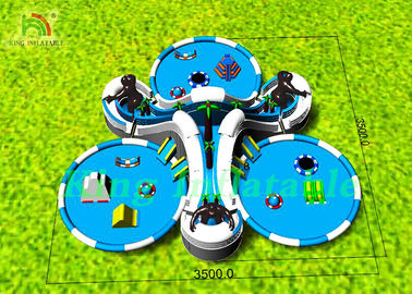 Huge Inflatable Water Parks With Cartoon Characters , Slides , Swimming Pools