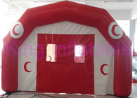 Red / White Custom PVC Inflatable Tent CE Blowers For Outdoor / Indoor Events