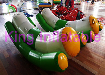 Commercial Plato PVC Tarpaulin Inflatable Water Parks For Multiplay CE OEM