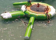 Outdoor Waterproof Plato PVC Inflatable Water Toy CE Customized Trampoline With Slide