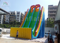 12m High Waterproof PVC Inflatable Dry Slide Amazing Design For Amusement Games