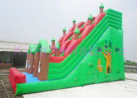 Outdoor Giant Inflatable Forest Park Theme Dry Slide Vivid Animals Around For Rental