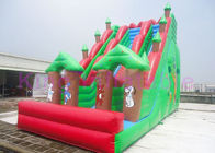 Outdoor Giant Inflatable Forest Park Theme Dry Slide Vivid Animals Around For Rental