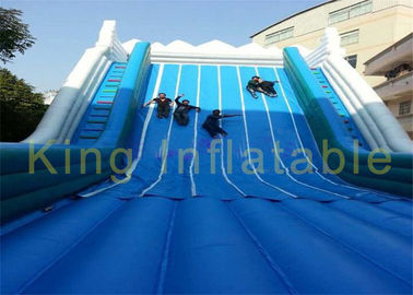 Width Grey Blue Inflatable Dry Slide Waterproof Tarpaulin Double Climbing Ladders