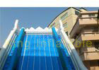Width Grey Blue Inflatable Dry Slide Waterproof Tarpaulin Double Climbing Ladders