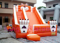 Playground Funny Inflatable Dry Slide , Outdoor Multicolor Inflatable Animals Slide