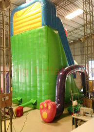 Playground Funny Inflatable Dry Slide , Outdoor Multicolor Inflatable Animals Slide