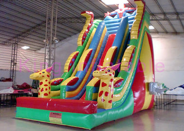 PVC Colorful Single Lanes Blow Up Dry Slide Spider & Deer Slide With 2 Years Warranty