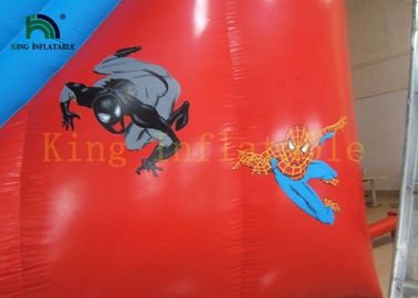 Red Spider Man Big Inflatable Dry Slide Bounce House With PVC Tarpaulin