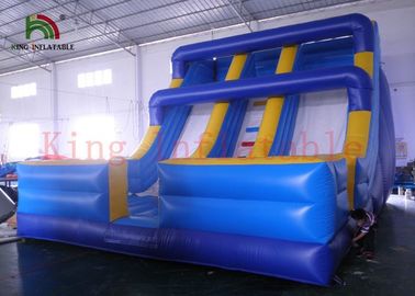 Great Inflatable Double Slipways Beach Dry Slide For Outdoor Two Years Warranty