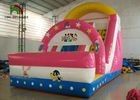 PVC Tarpaulin Kid Theme Inflatable Dry Slide With Bounce House For Amusement Park