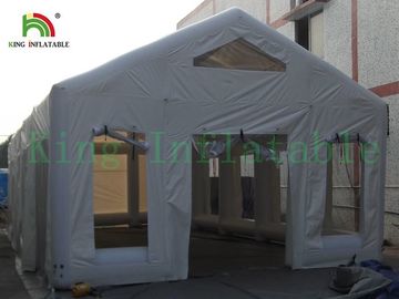 Commercial Durable White Inflatable Event Tent PVC Tarpaulin Or Oxford For Trade Show