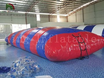 Heat Sealing Colorful Blow Up Water Pillow / Tower Blob PVC Water Toy For Water park