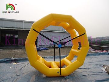 PVC Inflatable Water Toy , OEM / ODM Inflatable Running Water Circle For Water Park