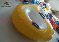 Durable 0.9mm Plato PVC Tarpaulin Inflatable Water Toy Yellow Buoy For Water Park