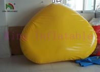 Durable 0.9mm Plato PVC Tarpaulin Inflatable Water Toy Yellow Buoy For Water Park