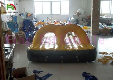 Yellow / Red PVC Tarpaulin Inflatable Water Toy / Giant Shoes For Water Sports