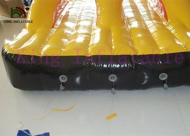 Yellow / Red PVC Tarpaulin Inflatable Water Toy / Giant Shoes For Water Sports