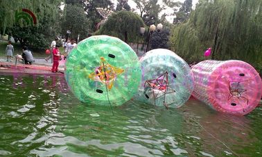 Colorful Inflatable Water Toy , Human Size Inflatable Water Roller Ball