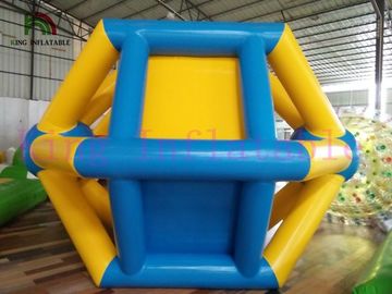 PVC / TPU Inflatable Water Toy , Colorful Walking Roller On Water For Water Sports