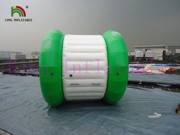 Green / White PVC Tarpaulin  Inflatable Water ball Rolling Toy For Water Park