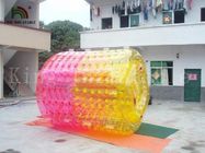 Durable Colorful Walking on water Roller PVC / TPU Blow Up Water Rolling Toy For Adults