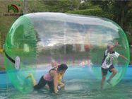 Transparent Durable 1.0mm PVC / PTU Inflatable Water Toy For Rental Or Hire
