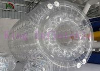 Clear Inflatable Water Toy / Water Rolling Ball  With Clear Dots